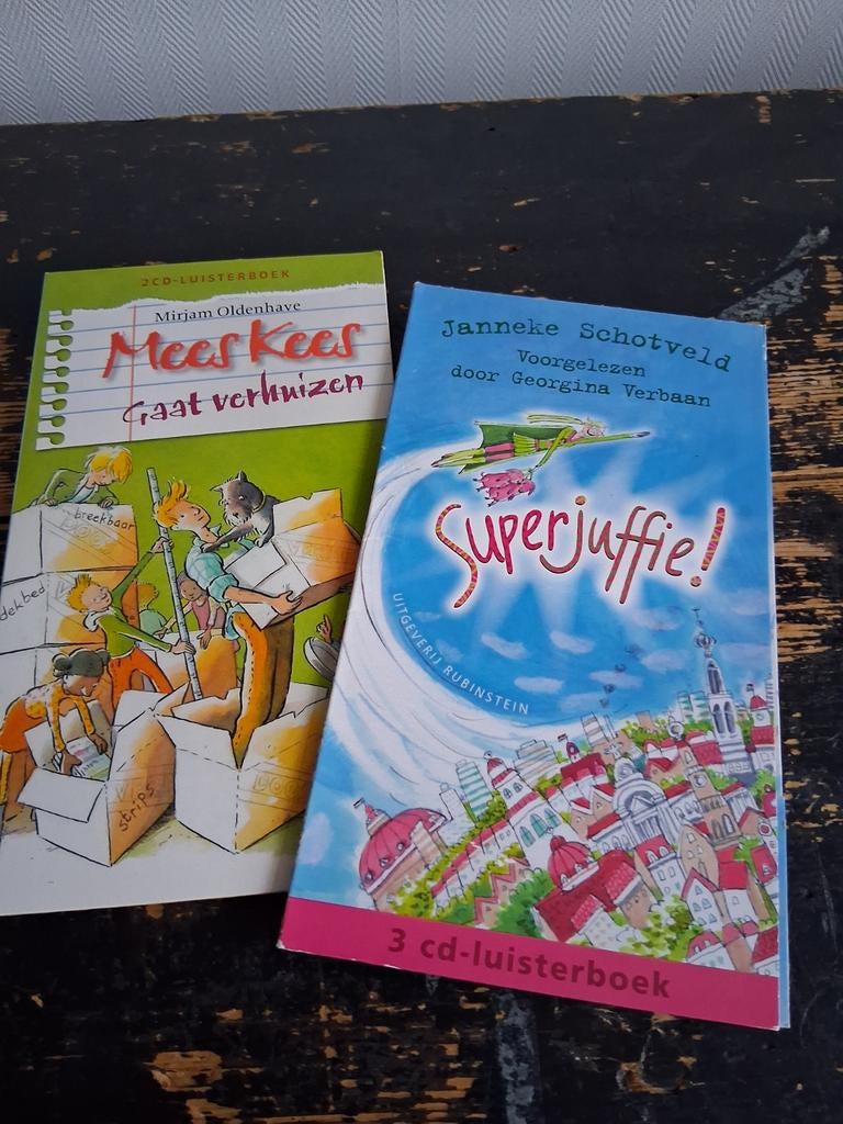 Luister CD's Mees Kees en Superjuffie, Boeken, Luisterboeken, Ophalen of Verzenden, Miriam Oldenhave, Janneke Schotveld, Cd, Kind