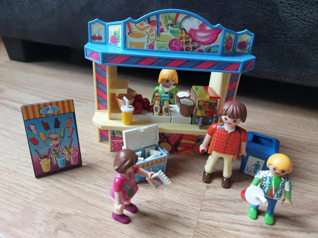 Playmobil 5555 - IJskraam, Ophalen of Verzenden, Zo goed als nieuw, Complete set