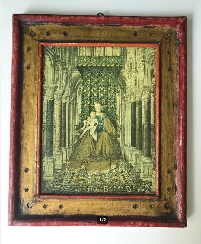 Maria met Kind, Dresden - Vintage Print, Antiek en Kunst, Antiek | Religie, Ophalen of Verzenden