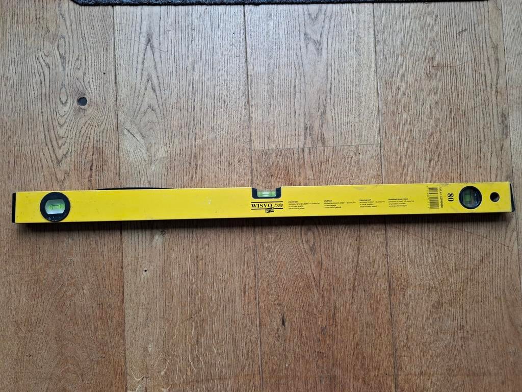 Waterpas Wisvo Tools Profi 80cm, Doe-het-zelf en Verbouw, Ophalen, Gebruikt, Afstand