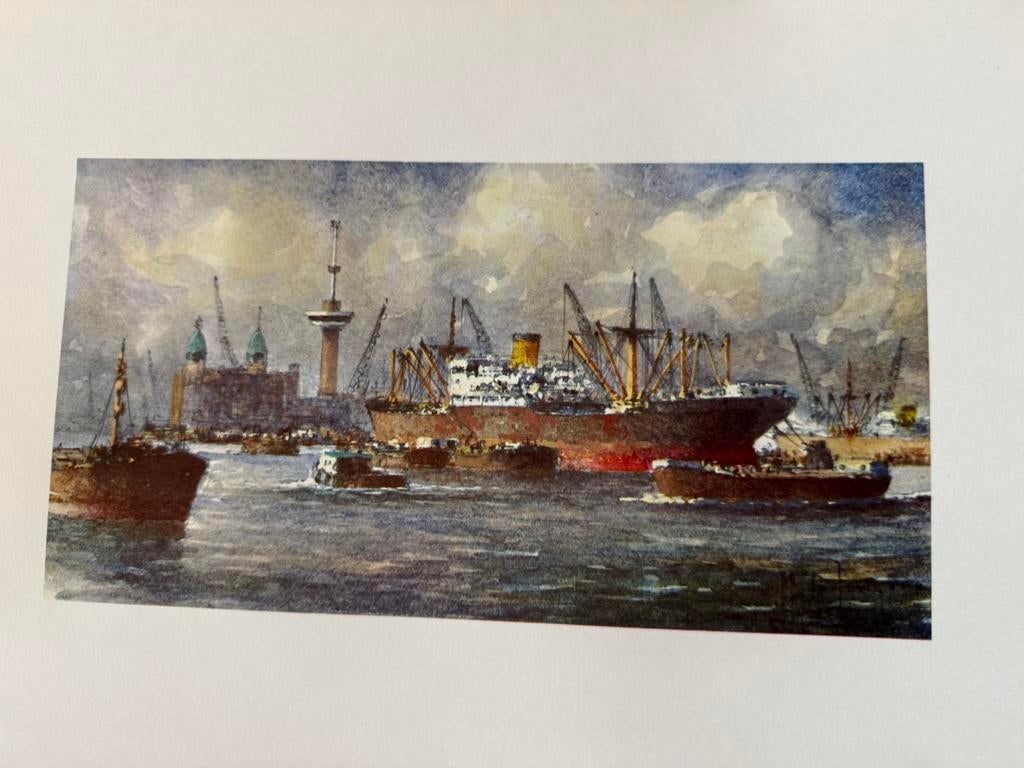 Schilderij Rotterdam - Print  - Kopie, Antiek en Kunst, Kunst | Schilderijen | Klassiek, Ophalen