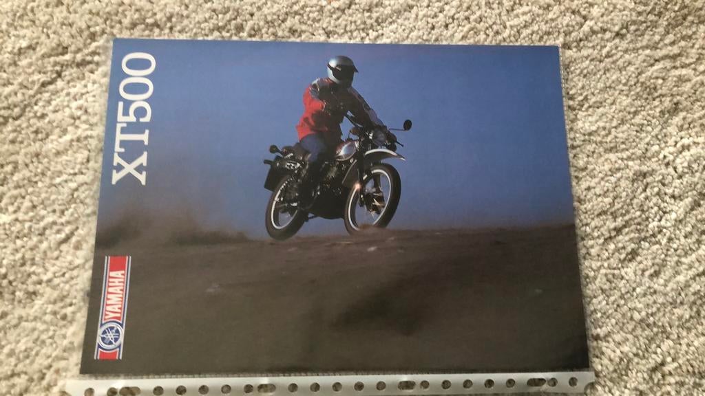 Yamaha XT500 XT 500 brochure, Ophalen of Verzenden, Zo goed als nieuw