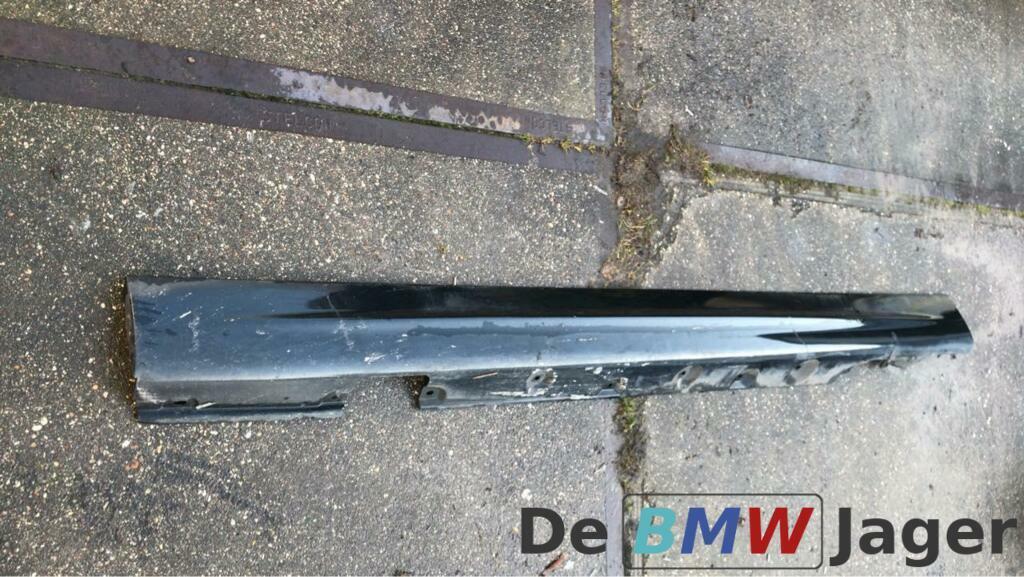 Sideskirt links black sapphire metallic BMW E46 59346261, Gebruikt, Ophalen of Verzenden, BMW