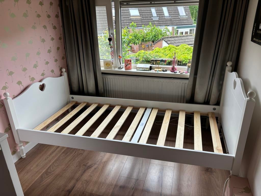 Kinderbed Emma Lilli - Wit, Ophalen, Gebruikt, 70 tot 85 cm, 140 tot 160 cm