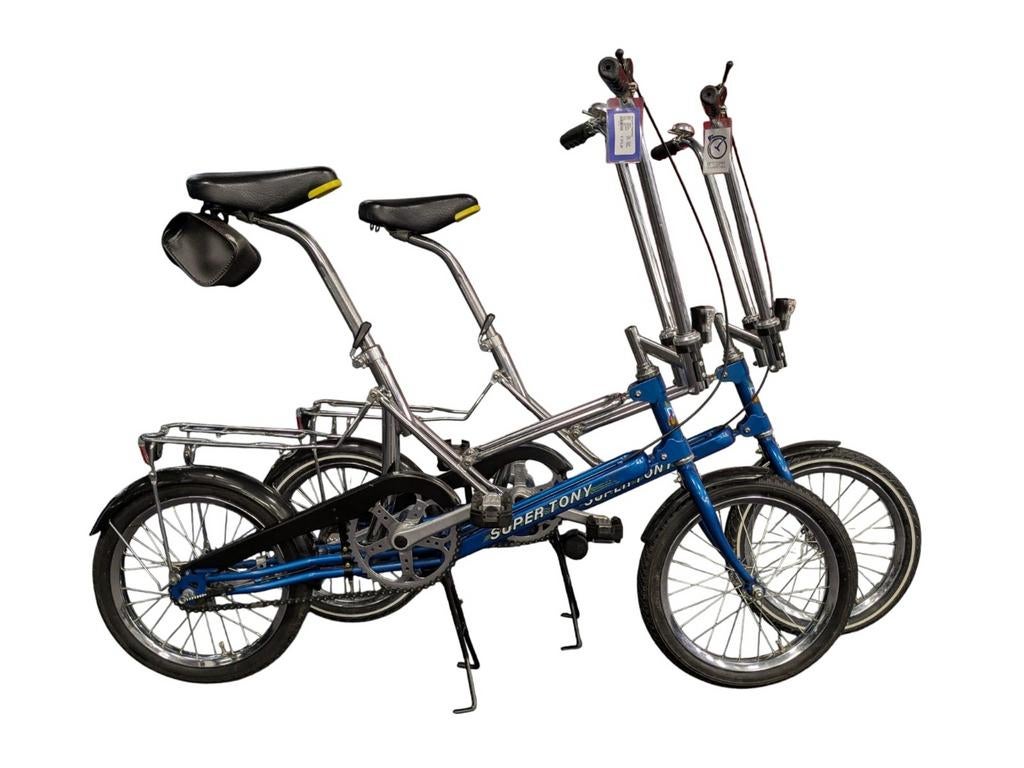 Setje Vouwfietsen, Super Tony, Retro, Set prijs 675 euro, Ophalen of Verzenden, Totaal opvouwbaar, 16 tot 18 inch, Versnellingen