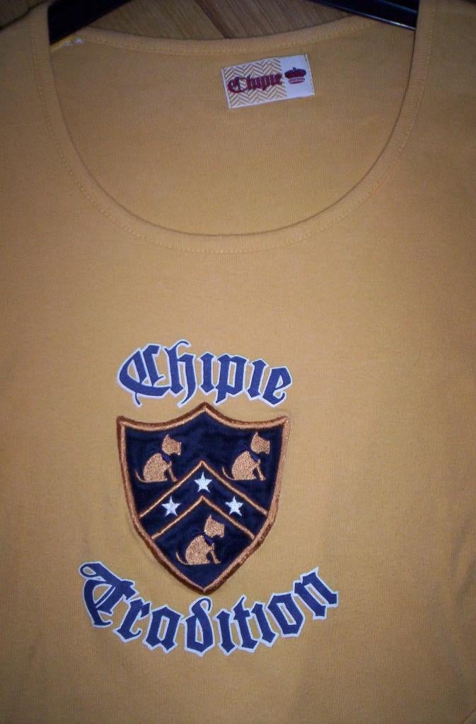 CHIPIE okergeel t- shirt maat S, Geel, Ophalen of Verzenden, Zo goed als nieuw, Korte mouw