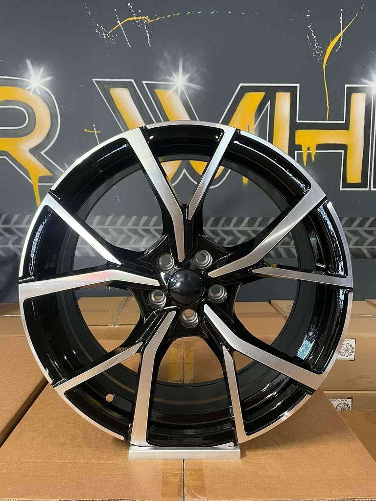 5x100 18" VW ESTORIL LOOK SPORTVELGEN! VW POLO T-CROSS AUDI, Auto-onderdelen, Banden en Velgen, 18 inch, Velg(en), W, R