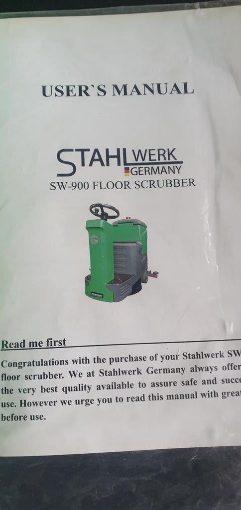 Stahlwerk sw-900 opzitbare 24v schrob/zuigmachine, Ophalen, Nieuw