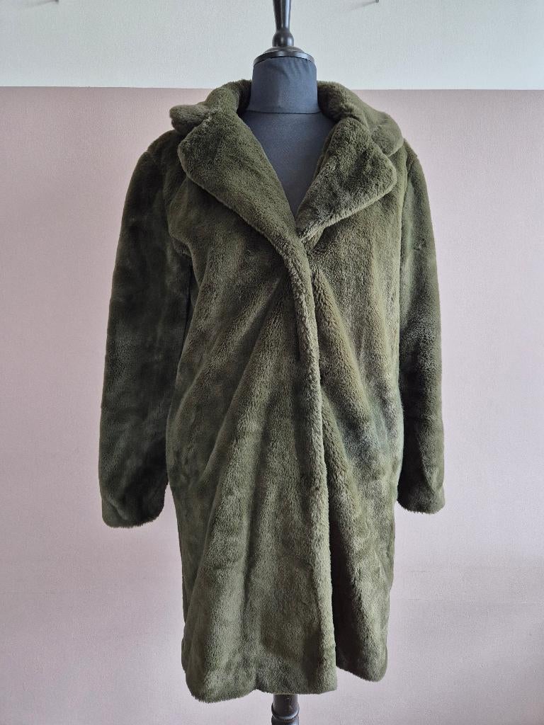 Carnavals bontjas effen Groen, maat L, Carnaval jas Groen, Kleding | Heren, Hema, Maat 52/54 (L), Carnaval, Ophalen of Verzenden