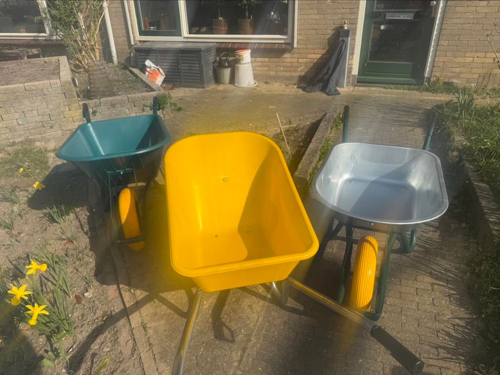 Kruiwagens zelf samen stellen in diverse uitvoeri actie week, Overige merken, Eenwielig, Daan44you@gmail.com, Nieuw