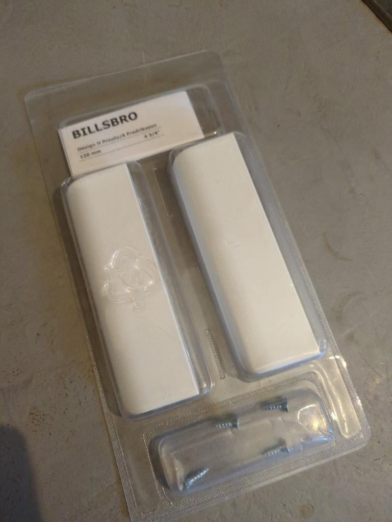 Ikea Billsbro Handgrepen 120mm - Wit, Ophalen of Verzenden, Nieuw, Overige typen