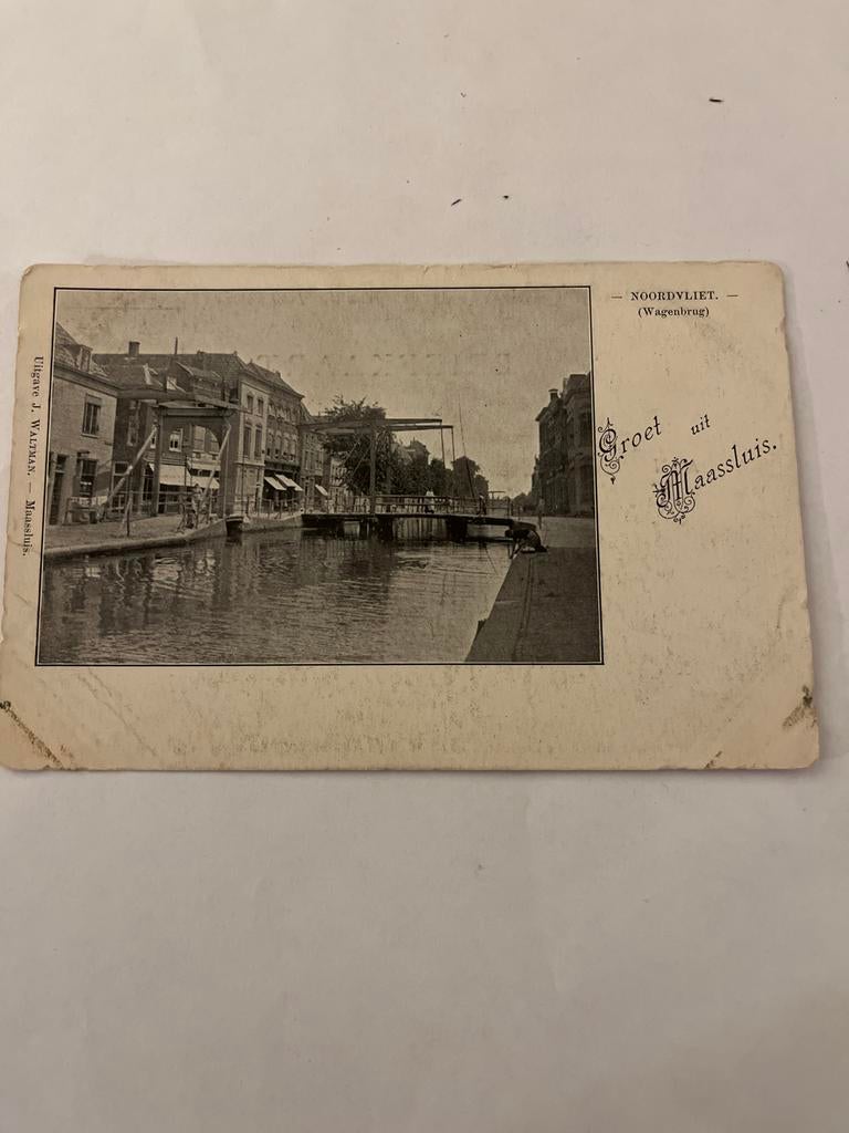 Oude ansichtkaart Maassluis - Noordvliet, Ophalen of Verzenden, Voor 1920, Ongelopen, Zuid-Holland