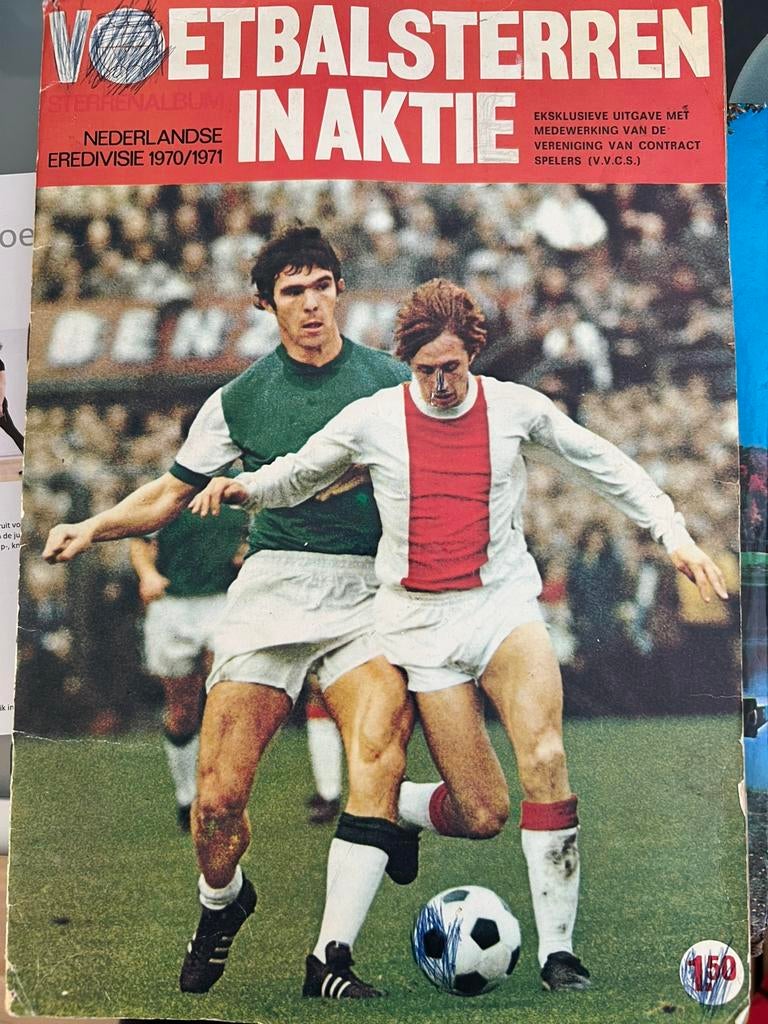 Te koop voetbalplaatjes boek 1970/1971, Ophalen, Gebruikt, Boek of Tijdschrift