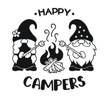 camper caravan bus sticker Happy campers, Caravans en Kamperen, Camper-accessoires, The River House, Info@theriverhouse.nl, Nieuw