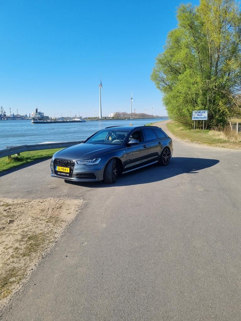 Audi A6 2.0 TDI 140KW Ultra Avant S-tr. 2014 Grijs, Auto's, 1800 kg, Euro 6, 193 €/maand, USB