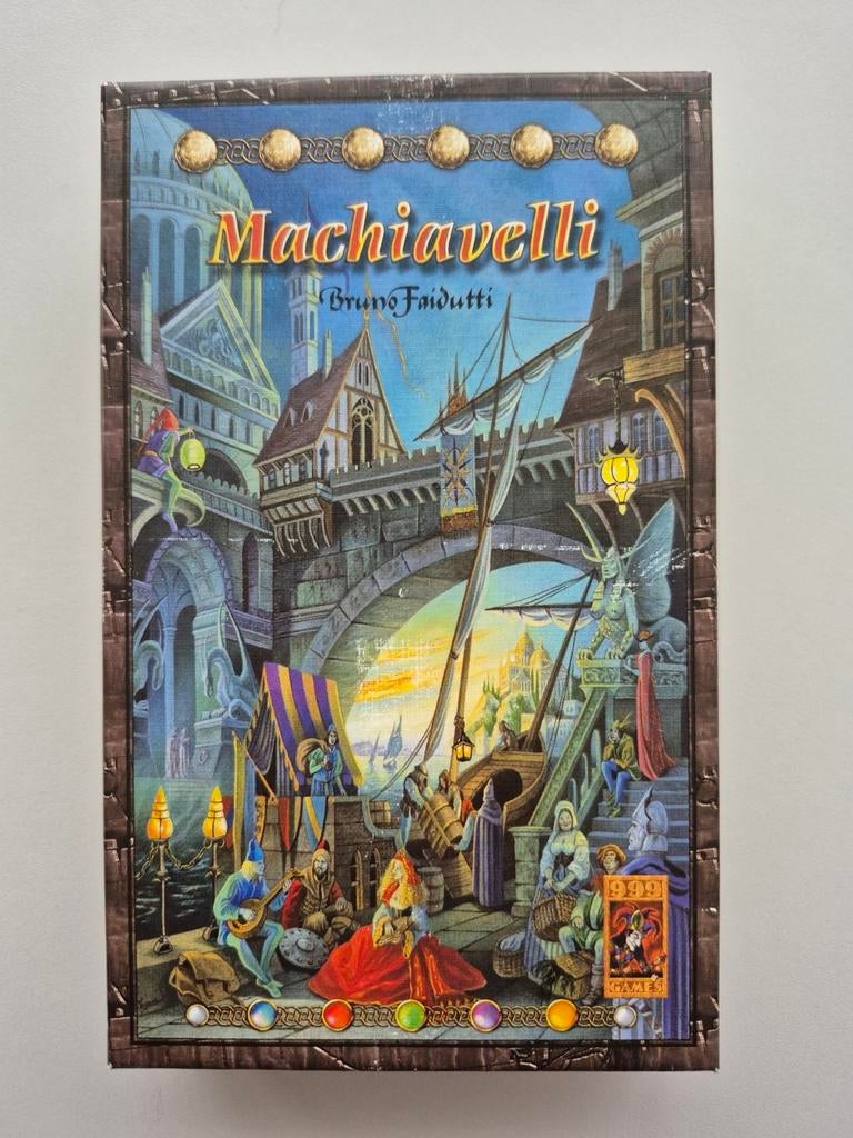 Machiavelli Bordspel - Strategie en Intrige!, Ophalen of Verzenden, Zo goed als nieuw, Vijf spelers of meer, 999 Games