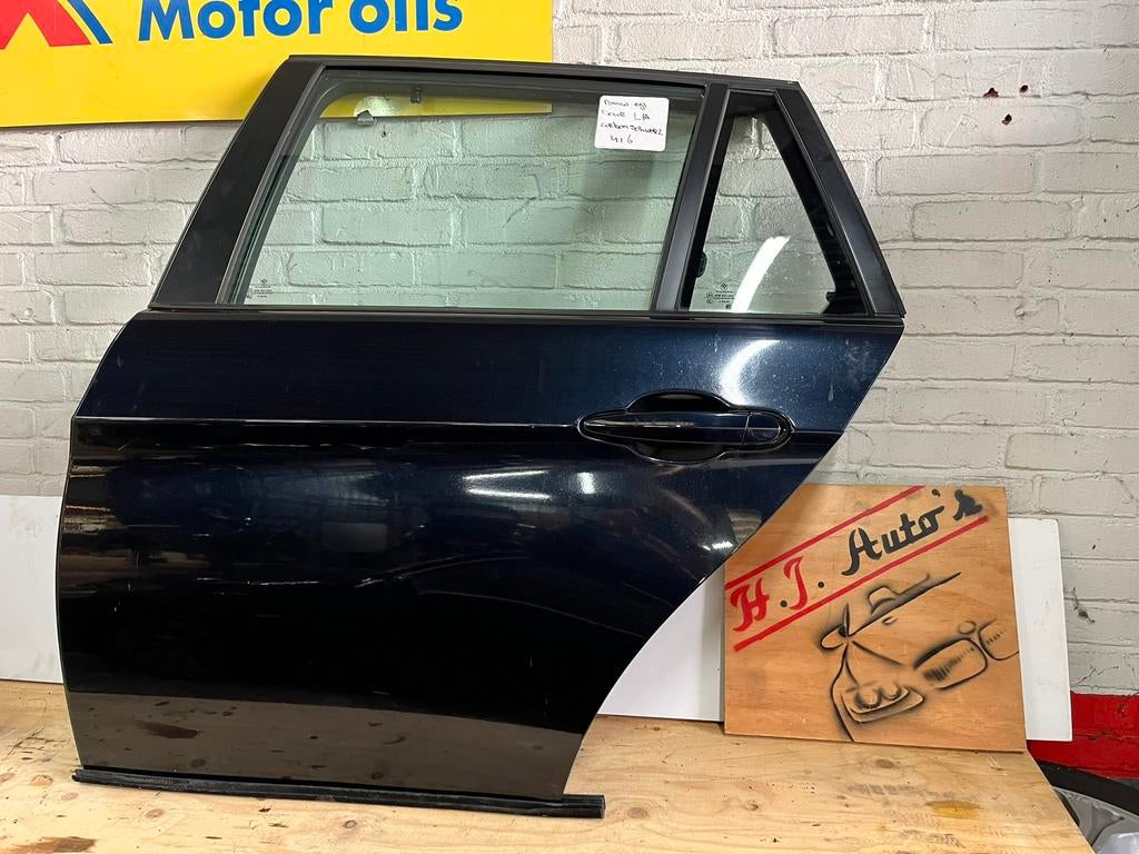 BMW e91 deur links achterdeur links kleur Carbonschwarz 416, Gebruikt, Deur, Links, Ophalen of Verzenden