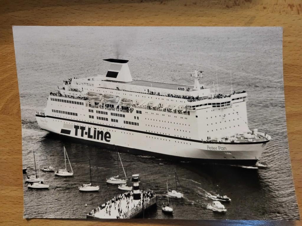 Foto VEERBOOT TT Line, Verzamelen, Ophalen, Foto, Zo goed als nieuw, Voor 1940