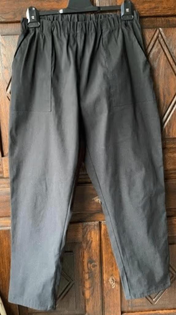 Zwarte broek, damesbroek met elastieke taille; 46; Stooker, Kleding | Dames, Grote Maten, Zo goed als nieuw, Broek of Spijkerbroek