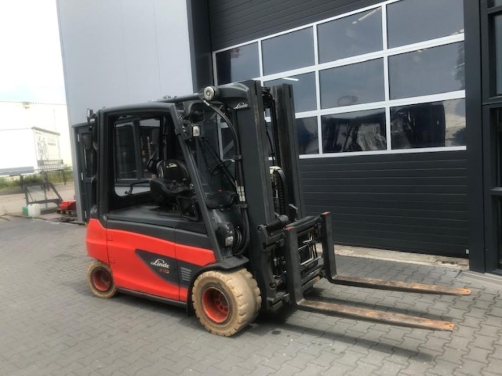 Linde E35L-bj 2022 triplomast 4,38 meter ss-vv 1716 uur!!!, Ophalen, 3000 tot 4000 kg, LINDE, Heftruck