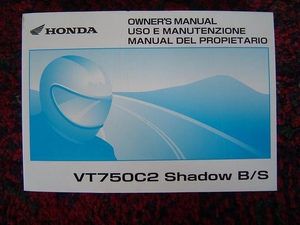 Honda VT750 C2 Shadow B/S 2009 motorcycle owner's manual, Motoren, Handleidingen en Instructieboekjes, Ophalen of Verzenden, Honda