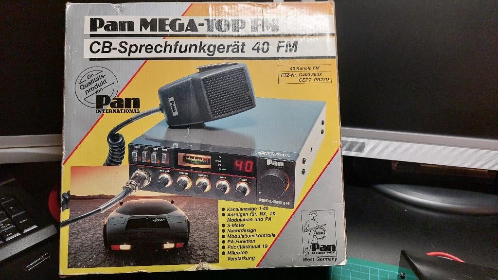 Pan Mega-Top FM 27 Mc bakkie, Telecommunicatie, Zenders en Ontvangers, Ophalen of Verzenden, Gebruikt