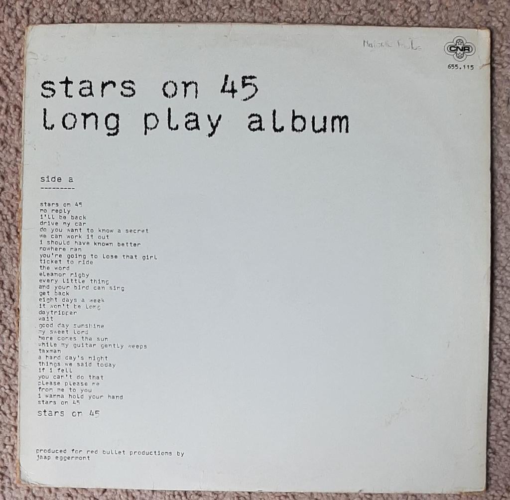 Stars On 45 – Long Play Album, Cd's en Dvd's, Vinyl | Pop, Ophalen of Verzenden, Gebruikt, 12 inch