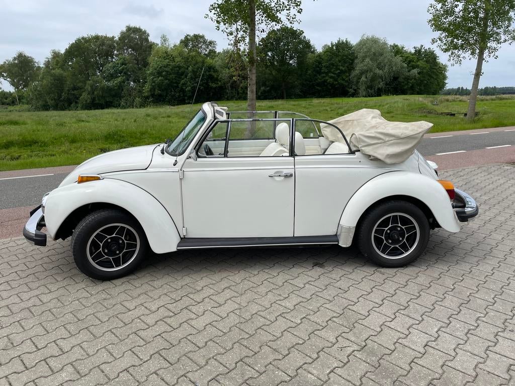 Volkswagen kever cabrio cabriolet triple white 1979, foto 3
