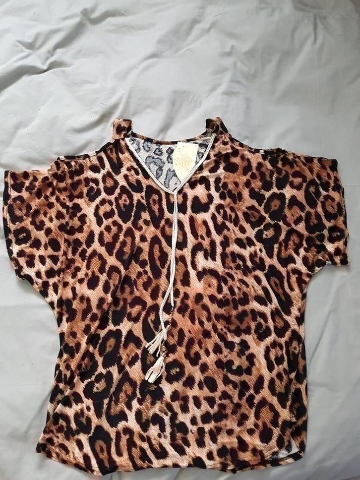 Mooie nieuwe top tijger maat XXL / was 39.95, Ophalen of Verzenden, Nieuw, Maat 46/48 (XL) of groter, Korte mouw