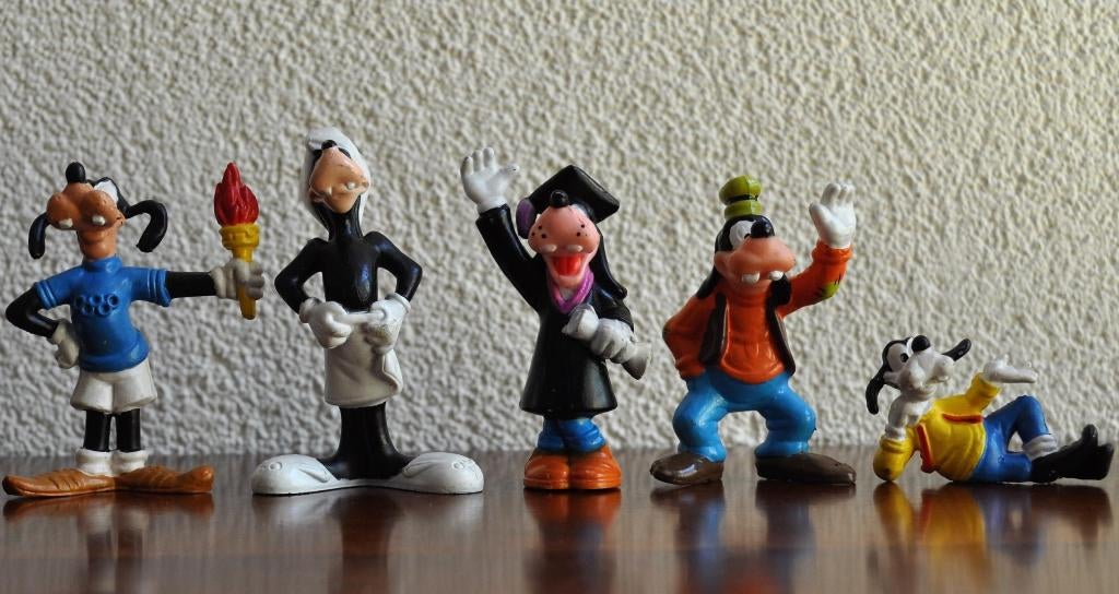 Vintage Goofy  Bully Disney Namkung Cake Topper, Ophalen of Verzenden, Goofy of Pluto, Gebruikt, Beeldje of Figuurtje