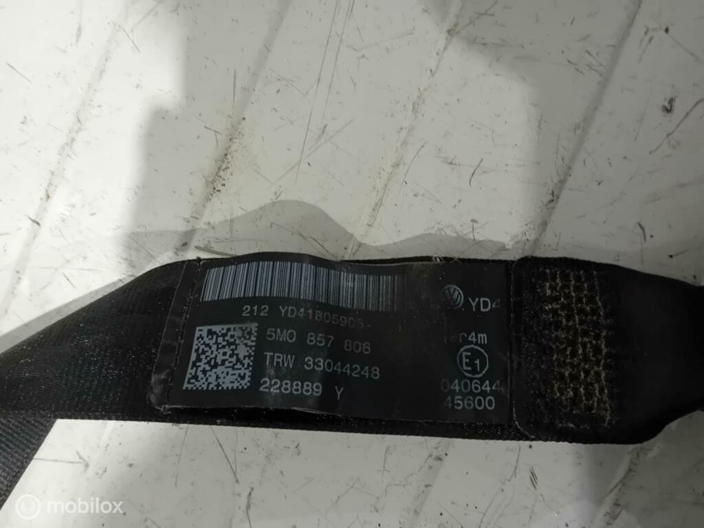 Gordel Volkswagen Golf Plus 5M0857805 5M0857806, Gebruikt, Ophalen of Verzenden