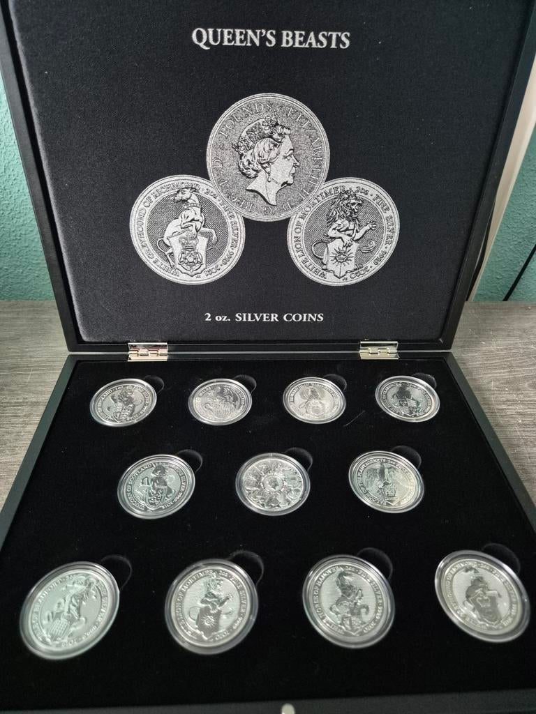 SERIE – Queen Beast 2 oz (11 munten) .999, Ophalen of Verzenden, Zilver