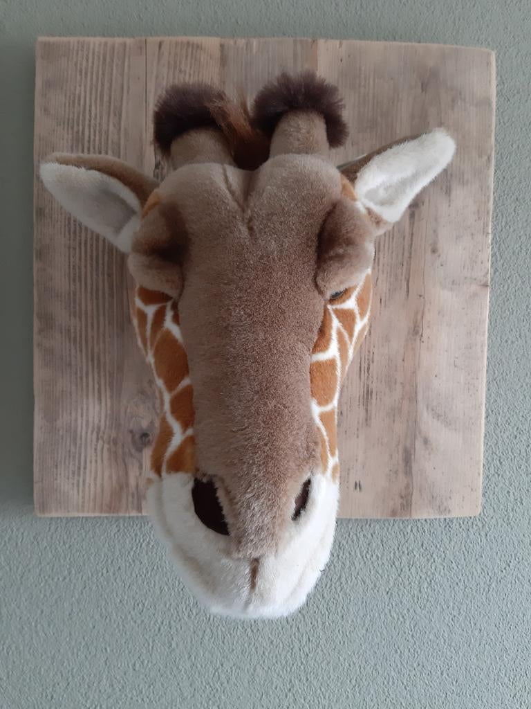 Bibib & co Dierenkop Giraffe - Nieuw!, Ophalen of Verzenden, Nieuw, Wanddecoratie