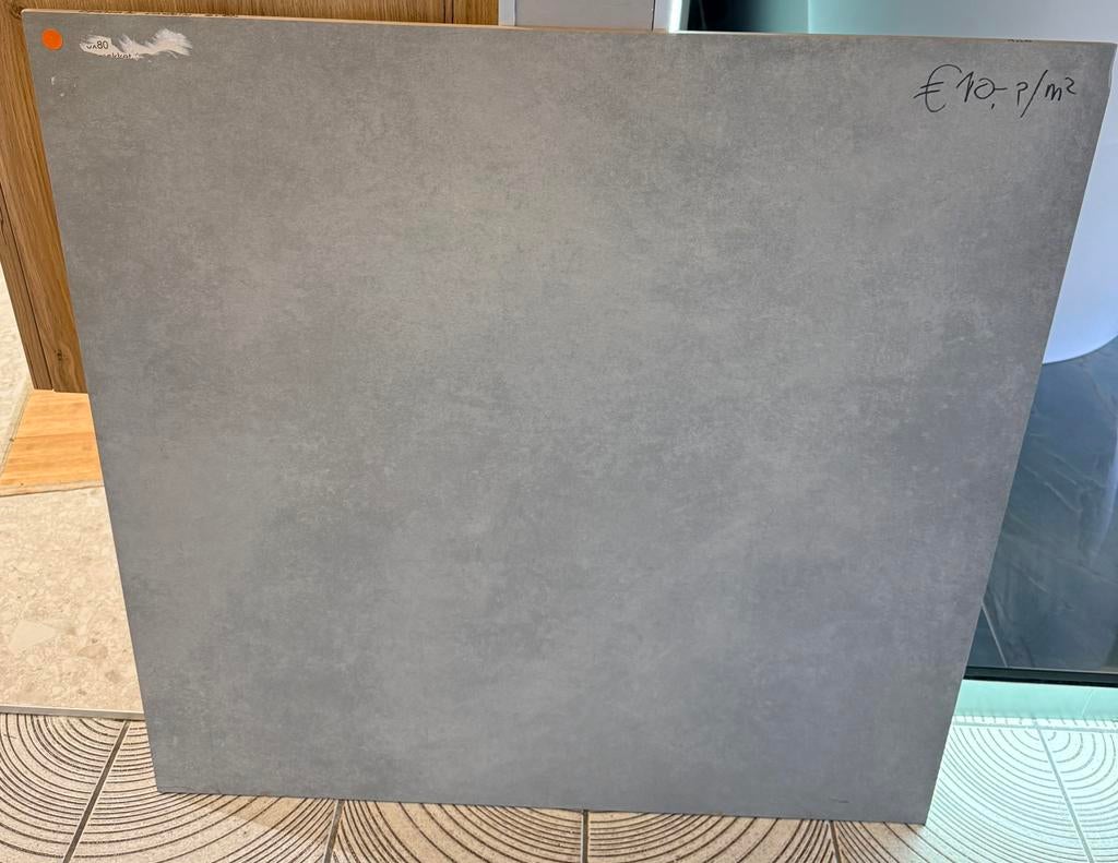 Vloer en wandtegel Cementa Castello Grey Matt 80x80 OP=OP!, Ophalen of Verzenden, Zo goed als nieuw, 10 m² of meer, Vloertegels