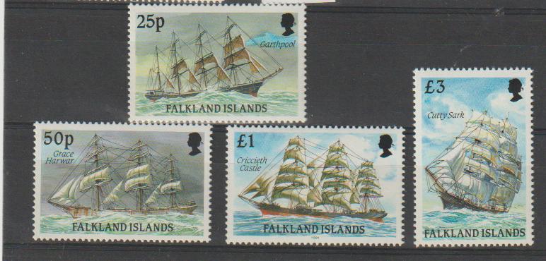 Falklands 514-517 postfris CW 41,50, Ophalen of Verzenden, Postfris, Zuid-Amerika