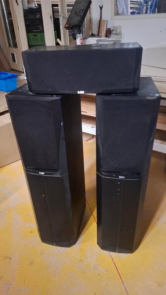 B&W DM305, CC3 & Solid Sound Speakerset, Gebruikt, Ophalen of Verzenden, 120 watt of meer, Complete surroundset