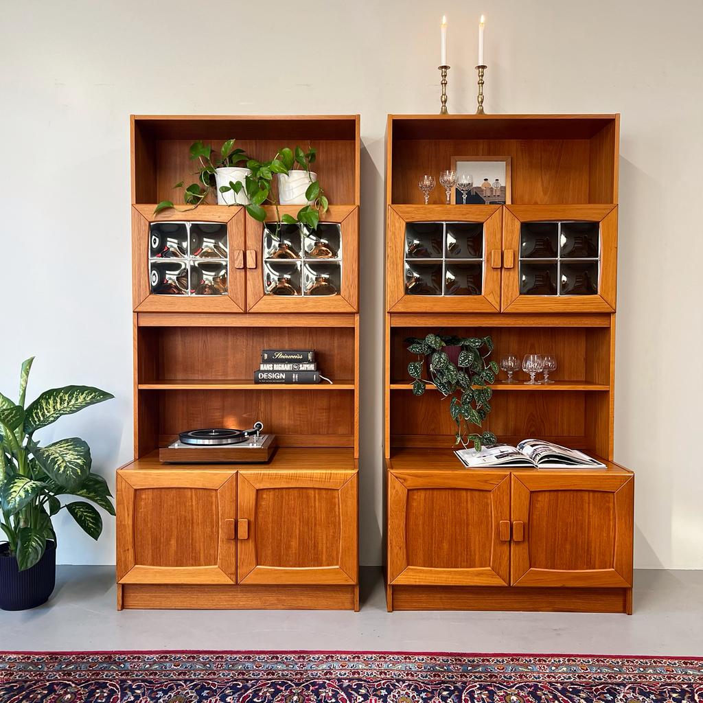 - Vintage wandkasten •Ejsing Møbelfabrik, Denmark• -, Huis en Inrichting, Kasten | Wandmeubels, ., Ophalen of Verzenden, 150 tot 200 cm
