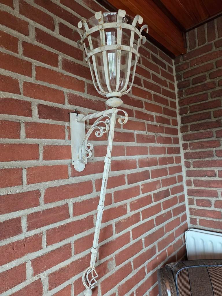 Ijzeren kasteel kandelaar, Antiek en Kunst, Antiek | Lampen, Ophalen
