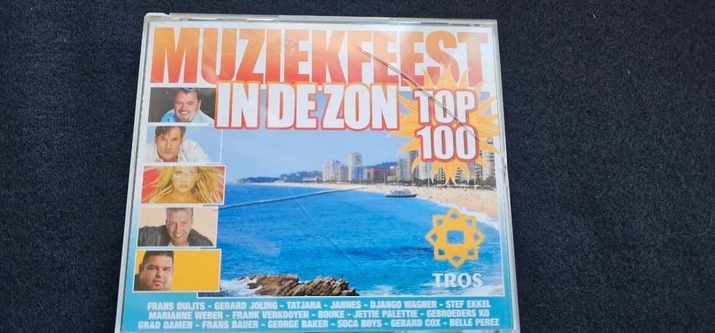 4 CD's Muziekfeest in de zon Top 100, Ophalen of Verzenden, Zo goed als nieuw