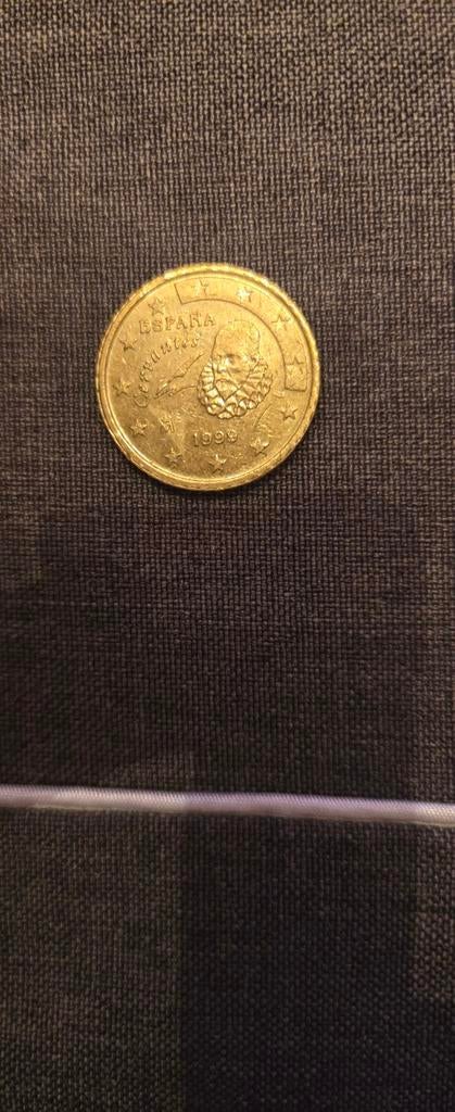 Spaanse 20 Eurocent 1999, Ophalen of Verzenden, Overige landen, Losse munt