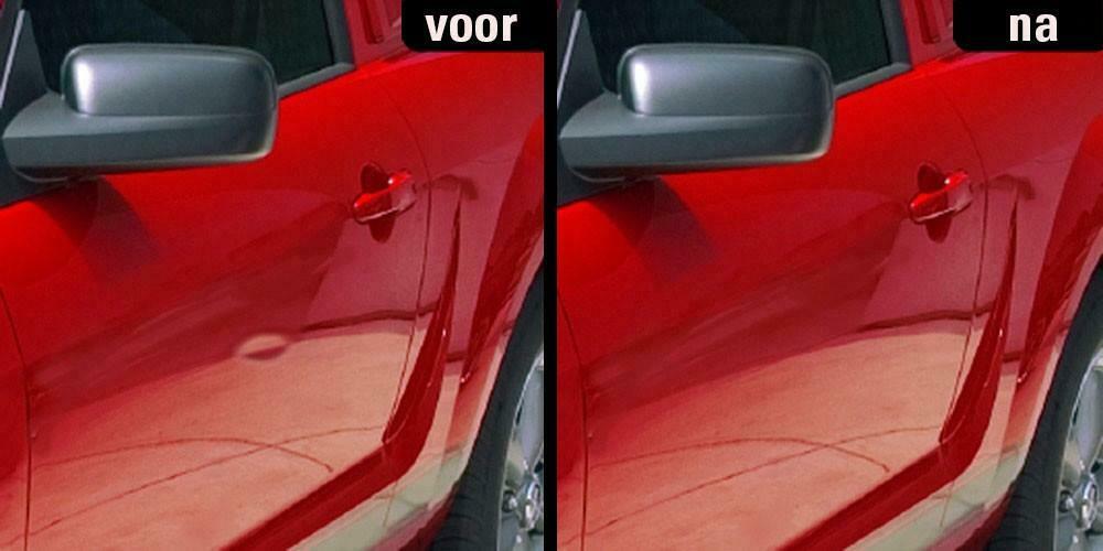 Deuk weg. Uitdeuken zonder spuiten. Kras weg/spotrepair