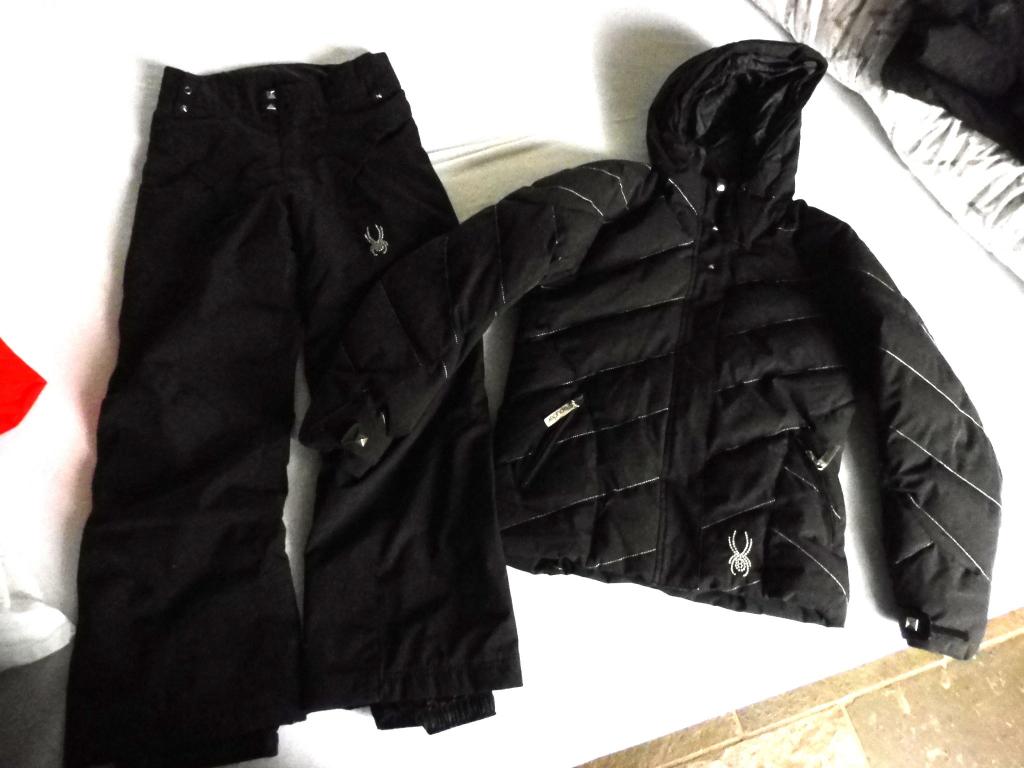 Prachtig skipak Spyder 140 ski pak skijas skibroek jas broek, Ophalen of Verzenden, Gebruikt, Meisje, Broek