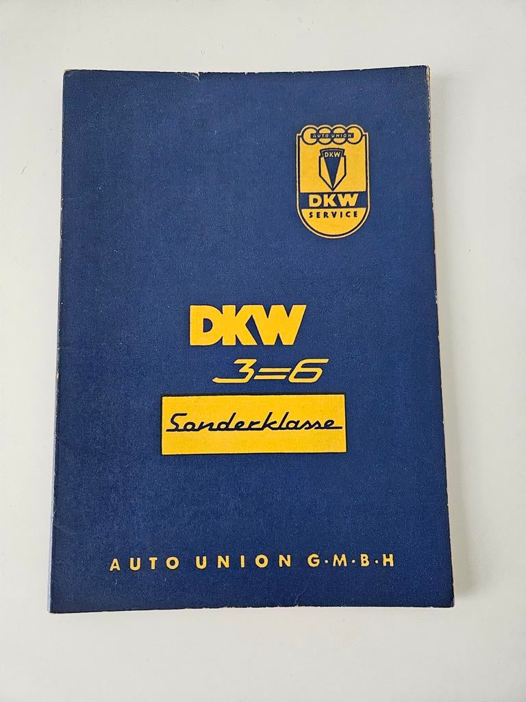 DKW 3=6 Sonderklasse Handleiding - Februari 1957, Boeken, Ophalen of Verzenden, Gelezen, Audi, Auto Union G.m.b.H
