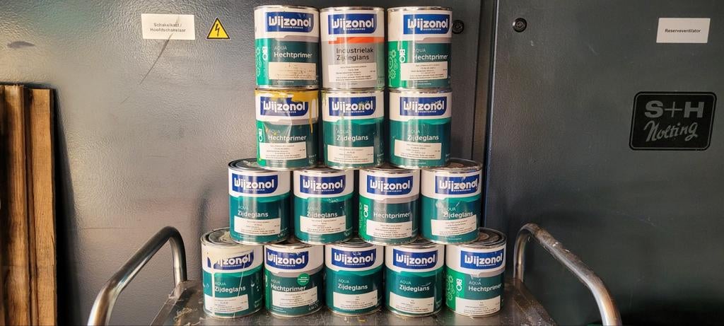 Wijzonol aqua zijdeglans Hechtprimer 0.95 ltr div kleuren, Minder dan 5 liter, Ophalen of Verzenden, Nieuw, Lak