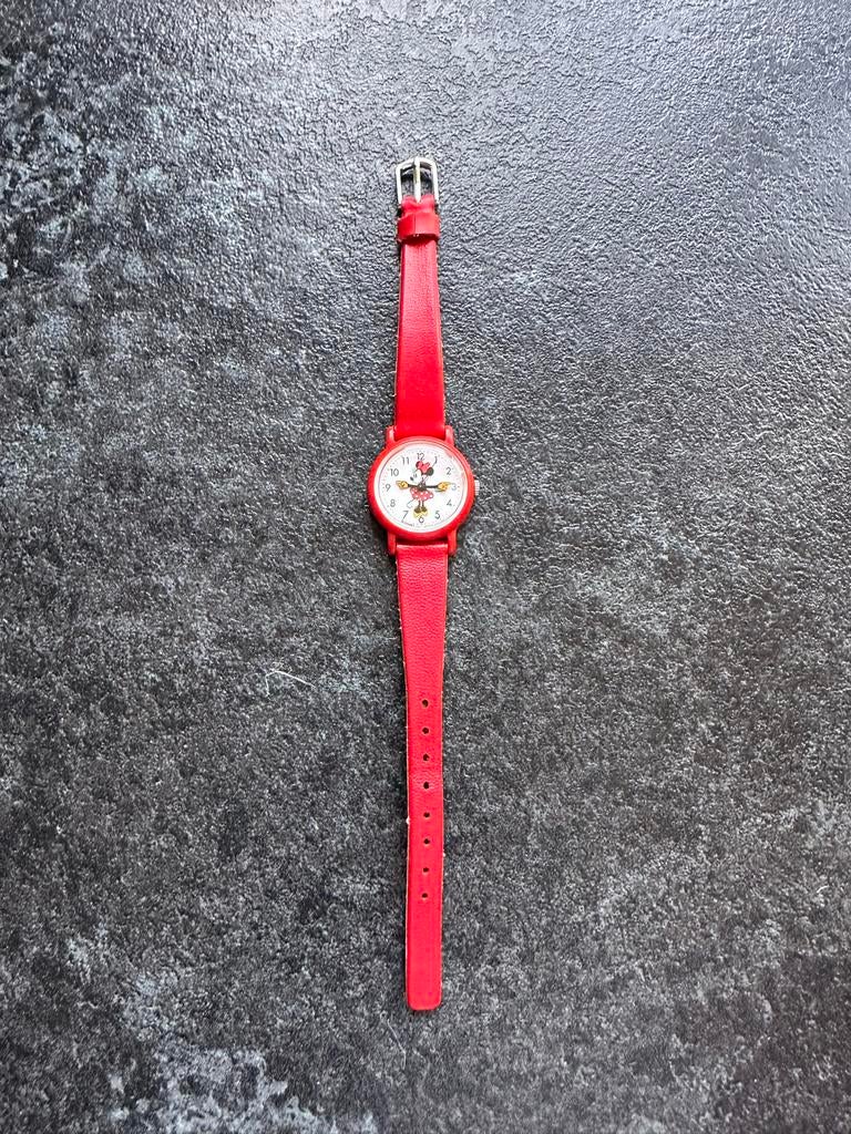Vintage Lorus Disney Minnie Mouse Horloge, Overige merken, Overige materialen, Polshorloge, Ophalen of Verzenden