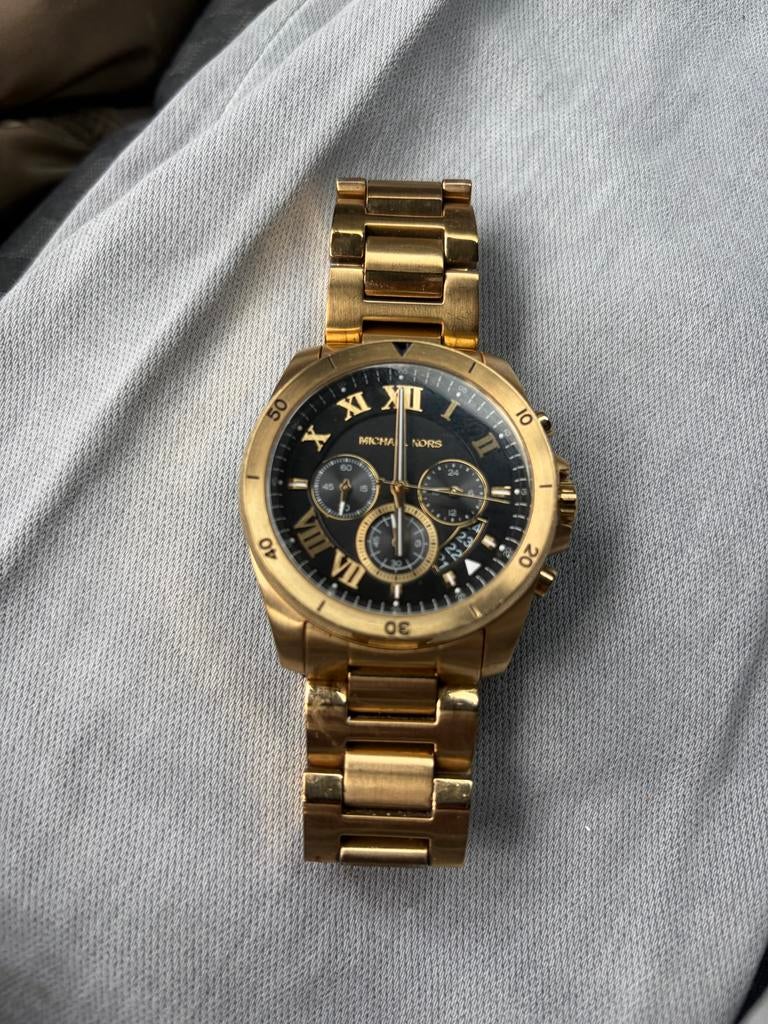Maikel Kors Herenhorloge - Goudkleurig, Nieuw!, Sieraden, Tassen en Uiterlijk, Horloges | Heren, Overige merken, Polshorloge, Nieuw