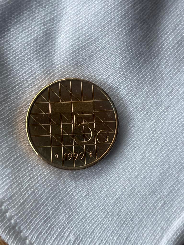 5 gulden 1999 UNC, Ophalen of Verzenden, Koningin Beatrix, 5 gulden