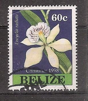 Belize, Kerstmis, Orchidee (60c), 1998., Ophalen of Verzenden, Gestempeld, Midden-Amerika