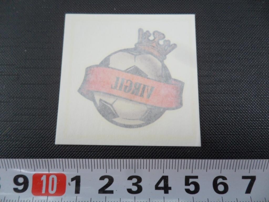 sticker huid tattoo koning voetbal virgil, Ophalen, Zo goed als nieuw