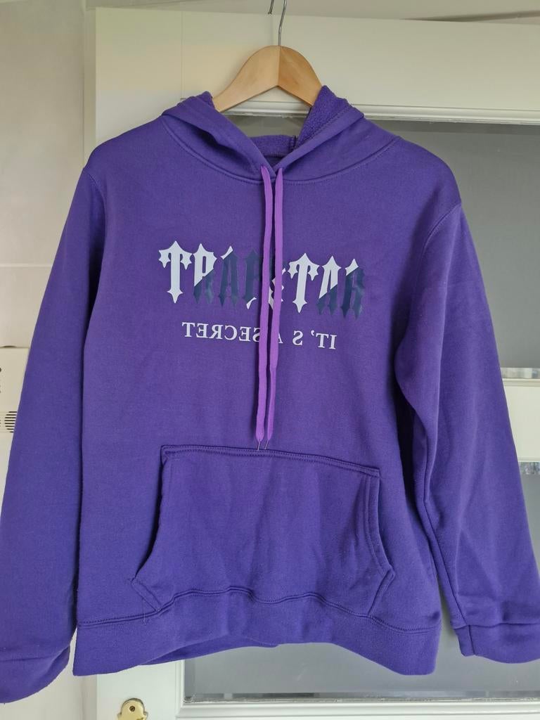 Paarse Trapstar Hoodie - Maat M, Kleding | Heren, Ophalen of Verzenden, Zo goed als nieuw, Paars